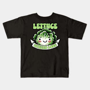 Lettuce spread Love Let us spread Love Design Kids T-Shirt